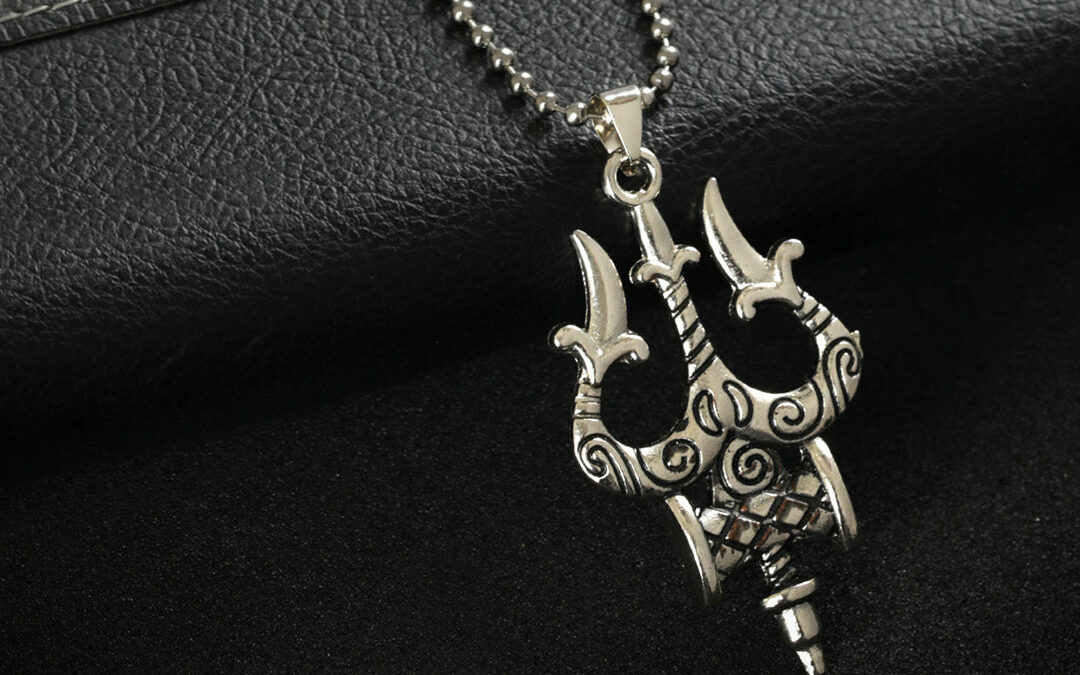 Mighty Trishul Silver-Plated Pendant