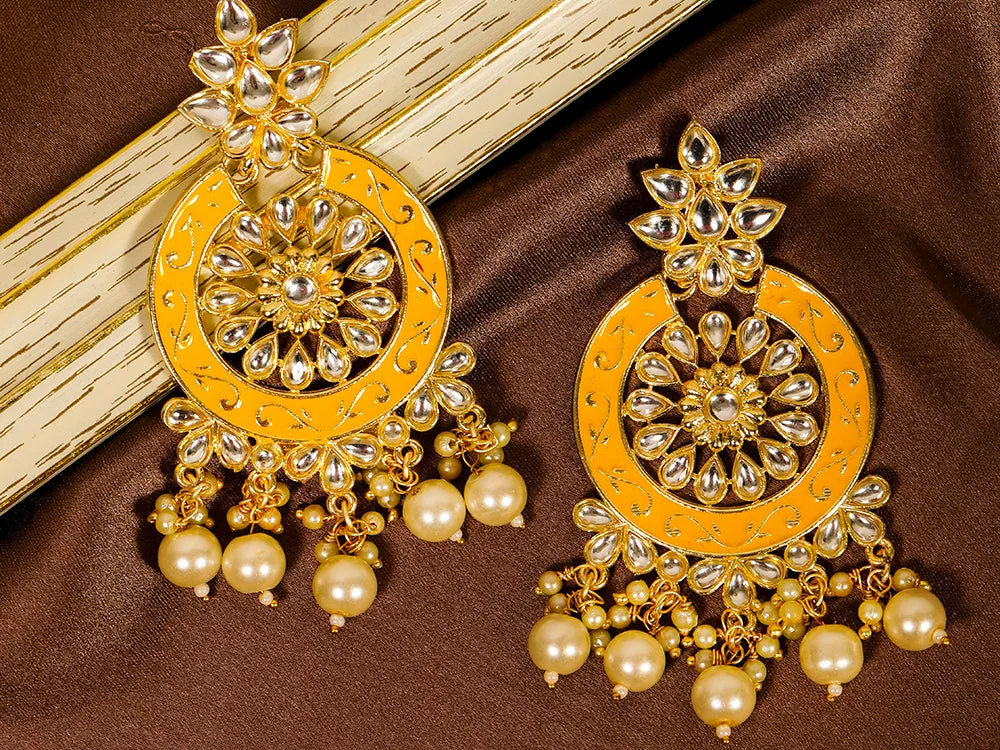 Studded Earrings For Dussehra Fashion