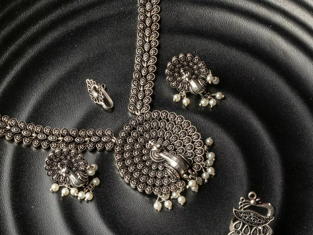 Silver Peacock Jewellery
