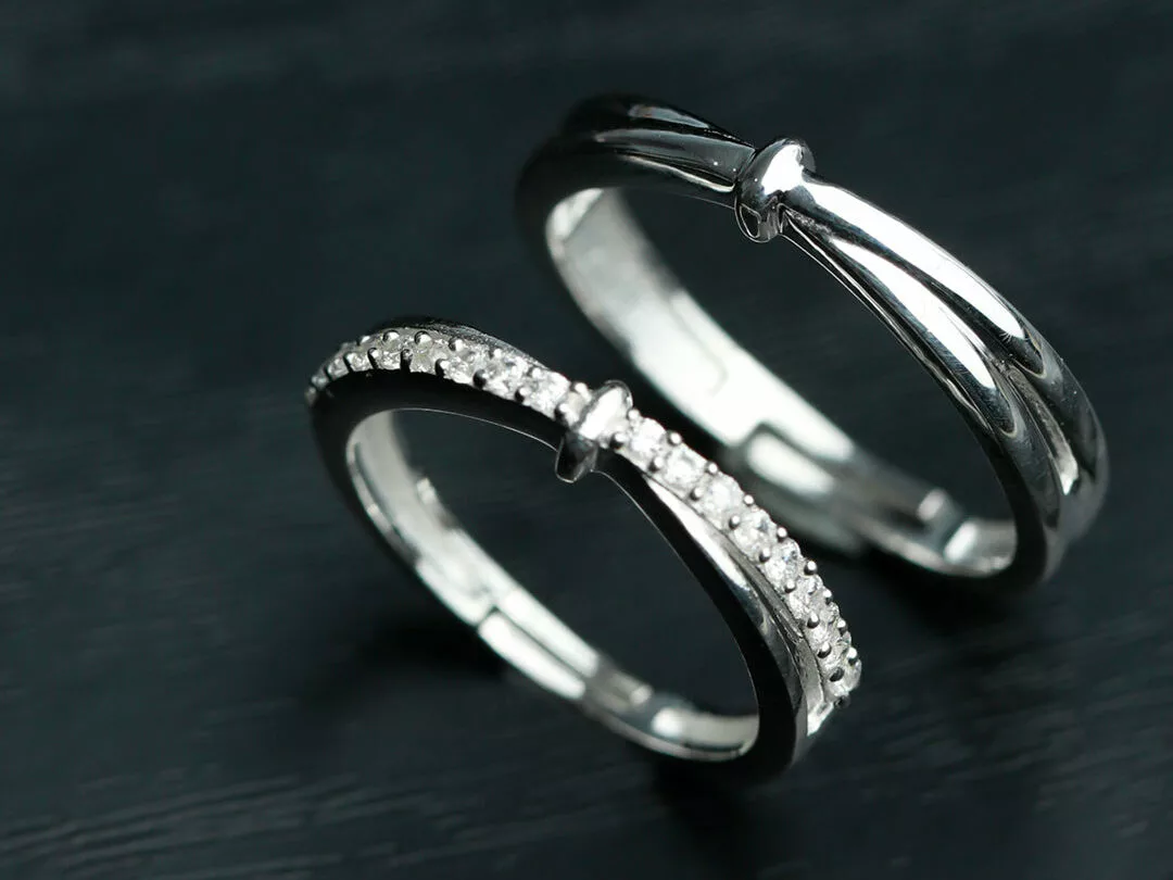 Sterling Silver Couple Rings