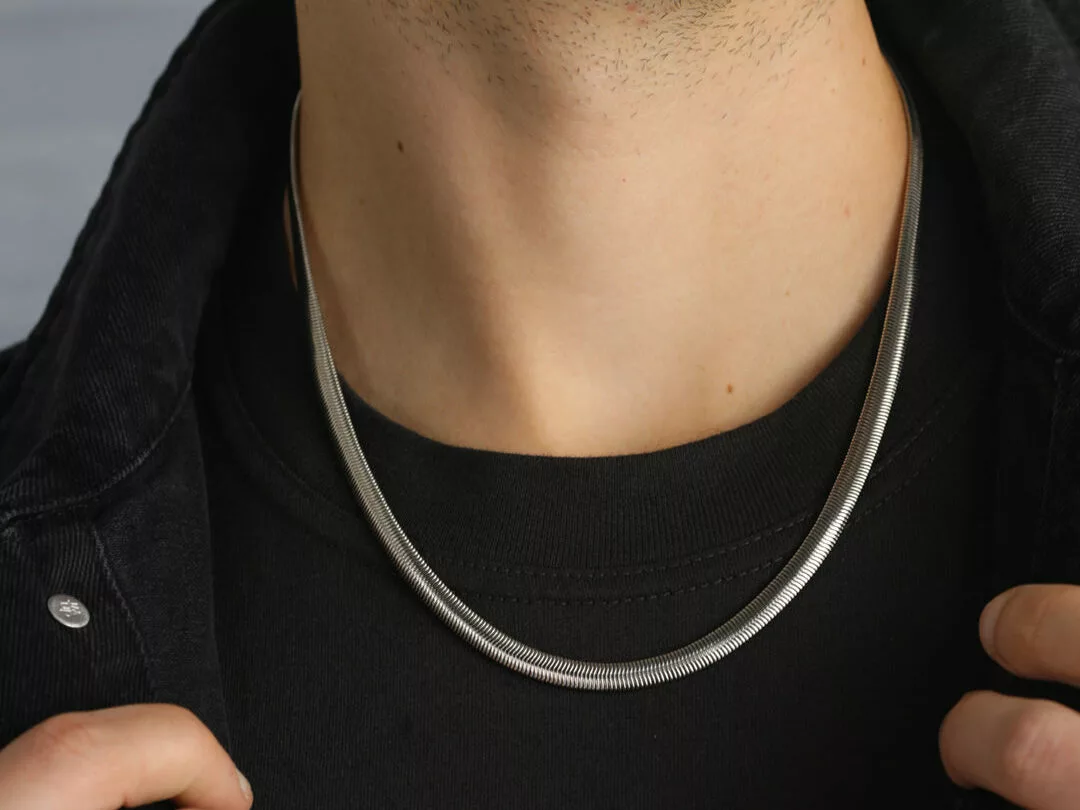 Snake Chain Necklace For Men
