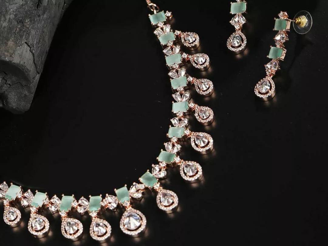 Green American Diamond Jewellery